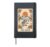 The Skier Tarot Card Skiing Winter Ski Lover Hardcover Journal, Black