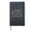 The Sound Of Silence Musical Notes Hardcover Journal, Black