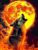 The Wolf in The Flames Diamond Art Kits for Adults,Diamond Painting Kits for Beginner, 5D DIY Diamond Full Drill Crafts for Gem Art for Adults Home Wall Decor for Teens 12×8 inch