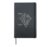 The World Sees Confidence Minimalist Personality Development Hardcover Journal, Black