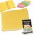 Thickened A5 Hardcover Journal with PU Leather Cover, 720 Pages (Yellow)