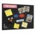 Thickened Bulletin Board, 36 x 24 Inches Felt Board Pin Board for Wall, 2pcs Foldable Decorative Large Cork Board with Self-Adhesive Tape, Photo Display Board for Office, Include 10 Pushpins, Black