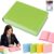 Thickened Color Brick Notebook – A5 720 Pages Hardcover Journal, Thickened Colored Notebook with Ribbon Bookmark, PU Leather Cover, Thick Paper Diary for School Office Study Note Taking，Green
