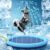Thickened Dog Sprinkler Splash Pad, Dolphin Pattern Outdoor Water Play Mat, Non-Slip Cooling Sensory Toy for Dogs Cats, 2 (A 100cm)