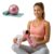 Thigh Trainer, Pelvic Floor Muscle Trainer, Inner Thigh Exercise Workout Equipment for Home Gym, Pelvic Floor Strengthening Women,Yoga Ball Included,Pink Color,no Counter