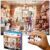 Think2Master Chaotic Cat Salon 250 pieces Large Format Jigsaw Puzzle: 13+, teens, adults & families. illustration of kitten frenzy at whimsical feline pet grooming shop. Great gift. Size 19.3” X 14.2”