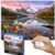 Think2Master Glacier Lake Reflections 1000 Pieces Large Format Jigsaw Puzzle: 13+, Teens, Adults & Families. Rocky Mountains Alpine Lake. Great Gift for Nature, Hiking, Camping. Size: 26.8” X 18.9”