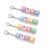 THLUSDY Keyboard Fidget Clicker, Mini Keychain Clicker for Anxiety Relief & Focus, Stress Relief Gift for Adults and Teens, 4 Pack (Love)