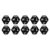 Thonlai 40Pcs 12 Sided Dice Easy to Read Polyhedral Dice for Mini Games and School Supplies (Black)