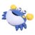Thonlai Automatic Bubble Crab Bath Toy Machine with Music for Children Toddlers for Joyful Bath Time
