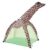 Thonlai Cartoon Giraffe Tent Playhouse Perfect for Kids Playtime 43.3 X 35.4 X 35.4in Durable Polyester