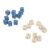 Thonlai Colorfast Lightweight Square Set Fashionable Education Math Game 20 PCS White and Blue