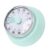Thonlai Mechanical Countdown Timer, Durable Visual Display Timer for Learning, Office and Cooking, Stainless Steel, 7.3cm (Light Green)