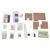 Thonlai Miniature Doll House Easy Assembly Kit for Family Fun Ages 14+ EcoFriendly Composite Wood 10.6×7.7×6.5in