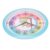 Thonlai Wall Clock Colorful Cartoon Design Educational Time Learning Hanging Clock for Kid’s Bedroom Classroom ABS 26cm (Blue)