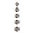 Thonlai Watch Crown Spare Parts Lightweight Steel Repair Tool for Professional and DIY Use 5pc Set