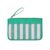 THOVSMOON Clear Travel Snacks Bag, Green and Pink Striped