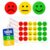 Thoxly 1800 Happy Face Stickers, 1 Inch, Red Yellow Green Labels
