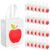 Threlaco 30 Pcs Back to School Gift Bags Bulk Reusable Teacher Appreciation Gift Tote Colorful Nonwoven Apple Notebook Line Bag with Handle for First Day of School Party 10 x 8 x 4 Inch