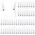 Threlaco 48 Pcs Hydraulic and Pneumatic Kit 10ml Plastic Syringe with 12 Pcs 20in Vinyl Handy Tubing for Science and Engineering Projects for Back to School Classrooms Scientific Labs