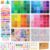 THRELE 4000pcs Pony Beads Friendship Bracelet Making Kit Included 96 Colors Kandi Bead,Letter Beads,Beads for Bracelet Making Kit DIY Crafts