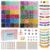 Thryonix Glass Beads, 1300pcs 48 Colors 8mm Round Crafts Beads for Bracelet Jewelry Making, Beadwork,Craft Supplies for Gifts & DIY Projects