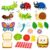 Thryvomniq Bug Sandwich Printed Felt Story Pieces with Hook-and-Loop Set