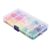 Thumb Tacks 15 Colors Rubberized Flat Head Push Pins with Clear Box for