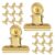 Thumb Tacks Metal 30pcs with Clips Gold for Bulletin Boards