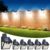 Thumok Clip On Solar Lights Outdoor,Motion Sensor Outdoor Lights, 72LEDs 600LM Clip on Solar Fence Lights Outdoor Waterproof LED,Solar Lights for Wall Fence,Deck, Gutter,Camping (2, Black) (6, Black)