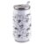 T&H XHome Flower 14oz Stainless Steel Tumbler with Lid & Straw-Double Wall Vacuum Insulated Travel Mug Floral Pastoral Elegant Gray Water Bottle Coffee Beverage Drinks Cup