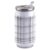 T&H XHome Plaid 10oz Stainless Steel Tumbler with Lid & Straw-Double Wall Vacuum Insulated Travel Mug Classic Check Ombre Gray Elegant Minimalist Water Bottle Coffee Beverage Drinks Cup