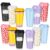 Tiangrid 12 Pcs Back to School Plastic Cups for Party with Lid 16 oz Teacher Appreciation Plastic Coffee Tumbler Gift Classroom Drink Bottles Containers for Juices Beverage Coworker Staff Events