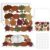Tiangrid 24 Sets Fall Leaf Placemats Craft Kit 16.5×11 Inch Harvest Maple Leaves Give Thanks Decorative Paper Table Mats for Autumn Home Dinner Holiday Thanksgiving Party Supplies