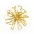 TICKCACY Metal Small Geometric Sculpture, 4.75″ Gold Triangular Striking Iron Table Decoration Sphere, 3D Metal Home Table Top Decor Ball, Abstract Decorative Tabletop Orbs for Living Room Office