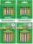 Ticonderoga® Striped Wood Pencils, 2 Soft Lead, Assorted Colors, Pack of 20