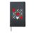 Tic Tac Toe Valentine’s Day Love Heart In Love Couple Gift Hardcover Journal, Black