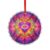 Tie-dye Heart Watercolor Glass Pendant Round Fashion Hanging Decor for Home Garden Art Gift