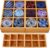 Tie Organizer for Drawer – Bamboo Drawer Organizer for Sock Underwear 2Pcs