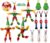 Tieshankao 16PCS Christmas Crafts DIY Beads Ornaments Kits for Adults Include Nutcracker, Angel, Elf, Tree – Xmas Holiday Toys Gifts Stocking Stuffers Decor Party Decorations Supplies(Need Assembly)