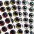 Tigofly 160pcs 4 Colors 10mm 4D Sticky Fishing Lure Eyes Fly Tying Material