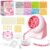 Tilhumt Clay Bead Spinner, 2112Pcs Clay Bead Spinner Kit for Jewelry Making, Friendship Bracelets Maker with Needle and Elastic String, Bracelet Making Machine for Craft Bead Lovers & Adults, Pink