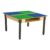 Time-2-Play Kids Montessori Lego Compatible Building Blocks Table with Large 35” x 31” Surface Blue & Green Birch Plywood Table Top with Trough & Shelf 18”-29” Adjustable Legs