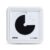Time Timer® Numberless Braille 8-Inch Visual Timer – 60-Minute Countdown Silent Clock with Tactile Features & High-Contrast Disappearing Disk, Desk Timer for Kids, Office, ADHD, Autism – Black