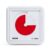Time Timer® Numberless Braille 8-Inch Visual Timer – 60-Minute Countdown Silent Clock with Tactile Features & High-Contrast Disappearing Disk, Desk Timer for Kids, Office, Seniors, ADHD, Autism – Red