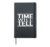 Time will tell life motto motivation wear Time will tell Hardcover Journal, Black