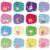 Timgle 48 Pcs Adhesive Eye Patches for Kids Girls 16 Styles Toddler Eye Patches Bulk Latex Free Light Blocking Fun Cute Designs Cotton Adhesive Bandages for Kids Toddler Girls Boys