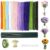 Timtop 400 PCS Pipe Cleaners Craft Flower Kit, 13 Assorted Colors Pipe Cleaners Bulk DIY Flower Making Kit Chenille Stems with Floral Wires, Tape, Stamen for DIY Craft Art Projects Bouquets