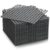 Tinideya 24 Modular Interlocking Floor Mat Rubber Tiles 12″x12″ Drainage Interlocking Tiles Drain Holes Non-Slip Drainage Mats for Pool, Kitchen, Shower, Patio Pet Areas (Gray) (Round)