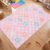 Tinideya 6.5X 10.5 ft Pastel Boho Rainbow Classroom Rug Seats 24, Large Educational Area Play Rug for Classroom Teachers, Reading Corner, Playroom, Daycares, Learning Space Activities Supplies
